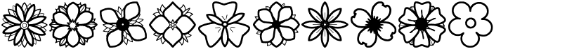 preview image of the Second Flowers St font