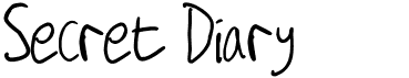 preview image of the Secret Diary font