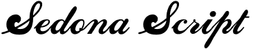 preview image of the Sedona Script FLF font