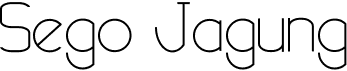 preview image of the Sego-Jagung font