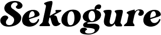 preview image of the Sekogure font