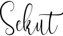 preview image of the Sekut font