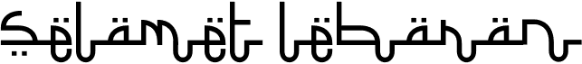 preview image of the Selamet Lebaran font