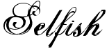 preview image of the Selfish font