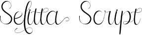preview image of the Selitta Script font
