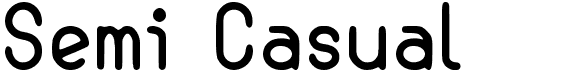 preview image of the Semi Casual font