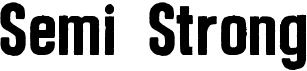 preview image of the Semi Strong font