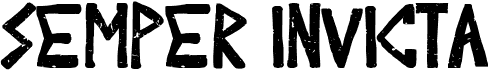 preview image of the Semper Invicta font