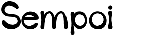 preview image of the Sempoi font