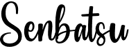 preview image of the Senbatsu font