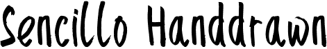 preview image of the Sencillo Handdrawn font