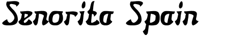 preview image of the Senorita Spain font
