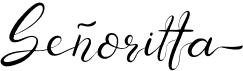 preview image of the Señoritta font