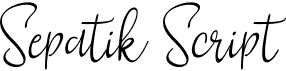 preview image of the Sepatik Script font