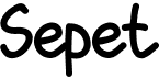 preview image of the Sepet font