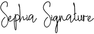 preview image of the Sephia Signature font