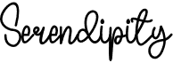 preview image of the Serendipity font