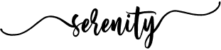preview image of the Serenity font