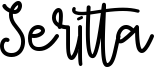preview image of the Seritta font