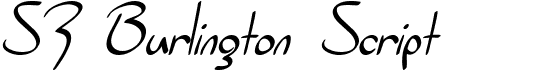 preview image of the SF Burlington Script font