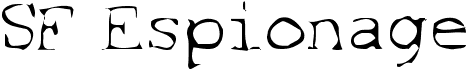 preview image of the SF Espionage font