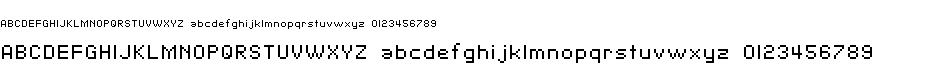 preview image of the SF Pixelate font