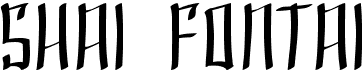 preview image of the SF Shai Fontai font
