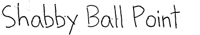 preview image of the Shabby Ball Point font