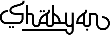 preview image of the Shabyan font