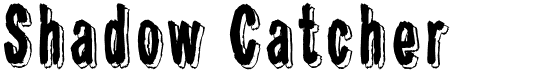 preview image of the Shadow Catcher font