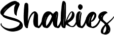 preview image of the Shakies font