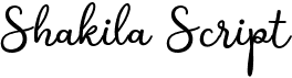 preview image of the Shakila Script font