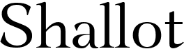 preview image of the Shallot font