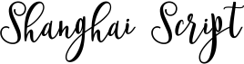 preview image of the Shanghai Script font