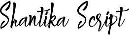 preview image of the Shantika Script font