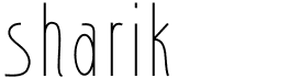 preview image of the Sharik font
