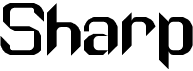 preview image of the Sharp font