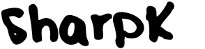 preview image of the SharpK font
