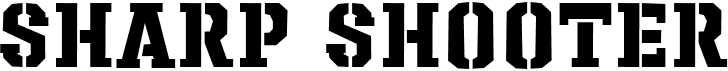 preview image of the Sharpshooter font