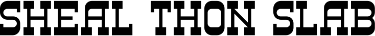 preview image of the Sheal Thon Slab font