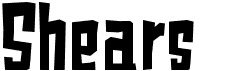 preview image of the Shears font