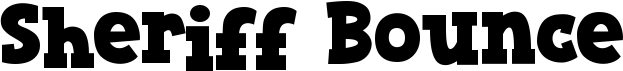 preview image of the Sheriff Bounce font