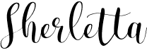preview image of the Sherletta font