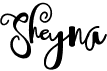 preview image of the Sheyna font