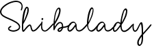 preview image of the Shibalady font