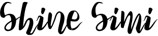 preview image of the Shine Simi font
