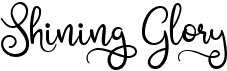 preview image of the Shining Glory font