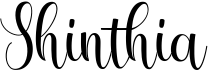 preview image of the Shinthia font