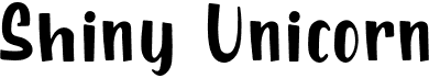preview image of the Shiny Unicorn font