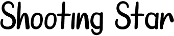 preview image of the Shooting Star font